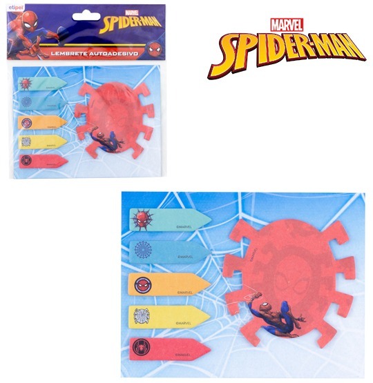 BLOCO ADESIVO HOMEM ARANHA